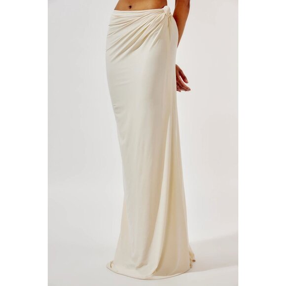 Deme by Gabriella Dove Set in Ivory Medium New Womens Maxi Gown Dress - Picture 14 of 17